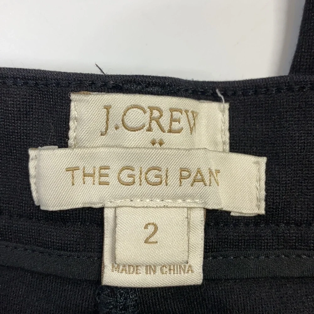 J. Crew The GiGi Pant Size 2 Black Skinny